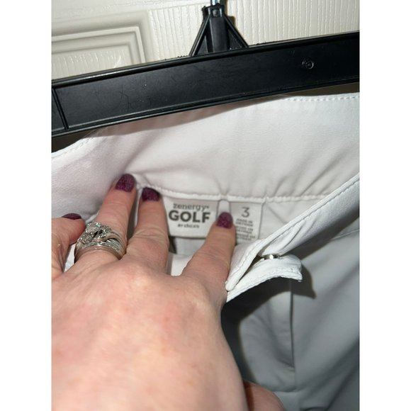 Zenergy Golf by Chicos White Capri Pants Size 3 - Picture 5 of 5